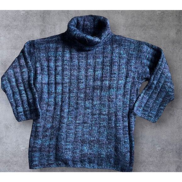 Tesori Mohair Turtleneck Sweater Made In Italy - Picture 1 of 5